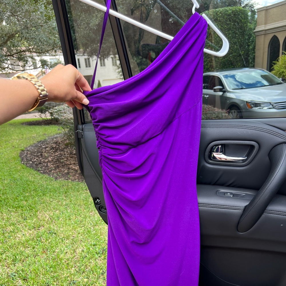 Ralph Lauren beautiful purple one shoulder dress size 6